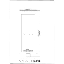 Z-Lite 5018PHXLR-BK Nova - 5 Light Outdoor Post Mount-35 Inch Tall and 12.5 Inch Wide