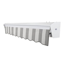 Awntech 20' Destin Left Motor (20' x 10') Retractable Patio Awning, Gunmetal/Gray Multi