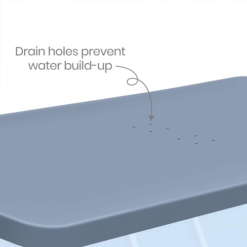Funsicle Durable Rectangular Pool Cover for Oasis and Activity Pools Gray