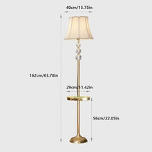 LUYOUBOZHU Floor Lamp Metal Floor Lamp with Table Contemporary, Modern Tall Stand Up Light for Bedrooms, Living Room, Office, Reading