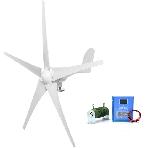 3000W Wind Turbine Generator 12V 24V 48V Windmill With MPPT Controller Power Supply Kit Solar Complementary Permanent Magnet Wind Turbine Generator Home Project Use Street Lighting ( Color : 24V )