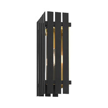 Livex 1 Light Black Outdoor Wall Lantern Brass