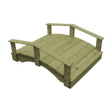 Keystone Amish Co. Cedar Japanese Garden Bridge, 3' x 4', Linden Leaf Stain
