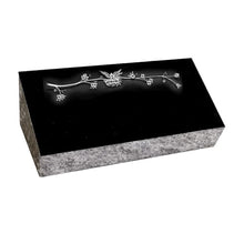 Cemetery bevel marker - small companion - sometimes called a pillow or hickey marker - monument grade granite - includes engraving-