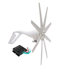 HUIZHITENGDA 12000W Portable Horizontal Wind Vertical Turbine Generator Kit,Efficient Renewable Energy 12V-220V Off-Grid Power Power Winds Turbine Kit W/Controller,24v