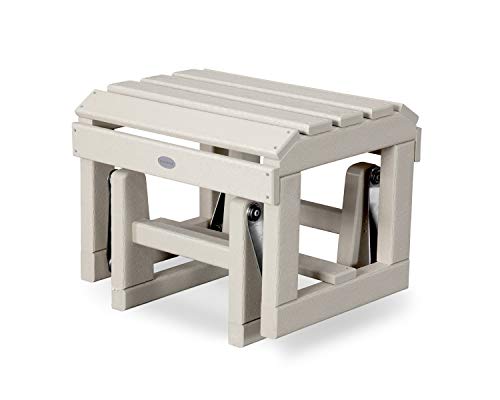 POLYWOOD Adirondack Glider Ottoman, Sand