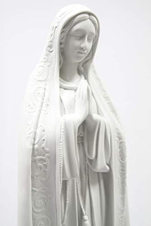Vittoria Collection 32" Our Lady of Fatima Pilgrim Virgin Mary Mother Statue Sculpture Indoor Outdoor Garden Made in Italy