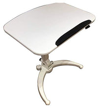 care table sofa side table height adjustable tilt for the home and outdoors Suitable portable computer table (Color White) White