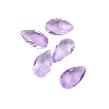 38mm/50mm/63mm/76mm/89mm Lilac Tear Drop Glass Crystal Prism DIY Pendant Chandelier Jewelry Suncatcher Spacer Faceted,89mm 20pcs