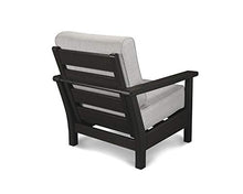 Polywood® Harbour Deep Seating Chair in Black/Granite