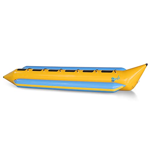SereneLife Inflatable Floating Banana Boat Yellow