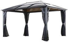 Sojag 500-5157864 Meridien Hard Top Sun Shelter 10' x 14' Charcoal