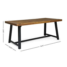 Christopher Knight Home Patrice Outdoor Dining Set Black + Sandblast Black