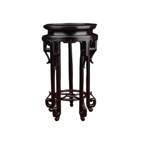 WOAITIANTIAN Vase Stand Ebony Circular Stool Bonsai Base, Display Pedestal for Flowerpot Tea Service