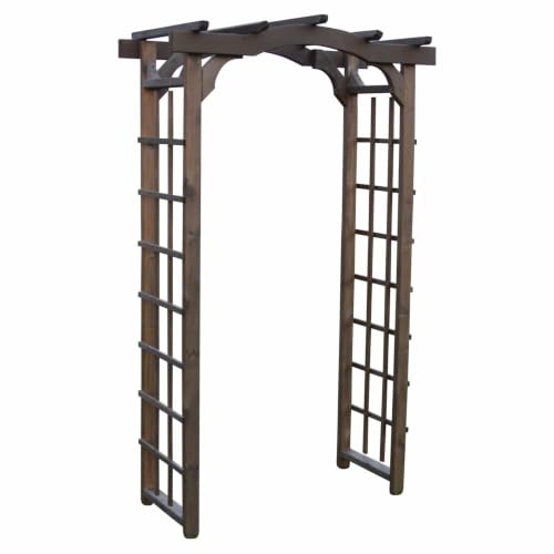 Keystone Amish Co. Newport Cedar Arbor, 3-Foot, Walnut Stain