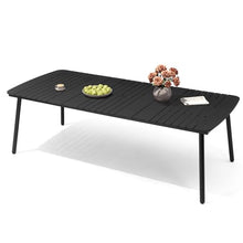 Outdoor Dining Table for 10 People, 93" Patio Rectangle Table