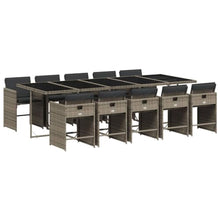 AMBERARD Patio Dining Set Set of 10 Grey Furniture Set
