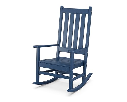POLYWOOD® Vineyard Porch Rocking Chair in Navy