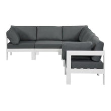 Outdoor Escape Gray Fabric Outdoor Patio Modular Sectional, Multiple Pieces, Comfortable Back Height 17 Inches, Durable Outdoor Fabric