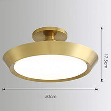 AMAZWI Lamp Bedroom Lamp Ceiling Lamp Simple Modern Led Master Bedroom Lamp Round Personality Room Lighting (Color : D)