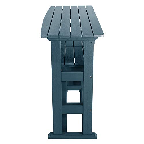 Highwood Lehigh 3pc Bar Height Balcony Set Nantucket Blue