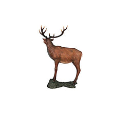 Design Toscano NE130058 Red Deer Buck Statue with Base Grande Full Color