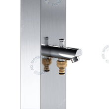 Bondi 316 Marine Grade Stainless Steel Outdoor Shower Panel-No Rust! Perfect for Swimming Pools, Backyards, Beach Houses, Resorts. Hot & Cold Water Connections, Wall Mounted or Freestanding Options.