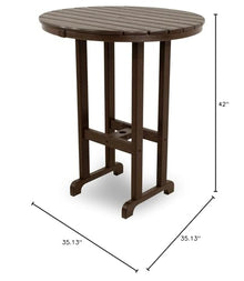 Ivy Terrace Classics Round 36" Bar Table Black