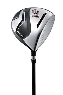 PRECISE Men's Golf Club Set Titanium Driver, Fairway Woods, Hybrid, Irons, Putter, Stand Bag, 4 H/C's Red