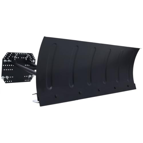 Aynuma Universal ATV Snow Plow Kit, 48 Inch Heavy Duty Steel Snow Plow Blade Attachment, Adjustable Angle Scraper Blade with Quick Release Pin, ATV UTV Snow Removal Equipment for Driveways, Yards & Tr