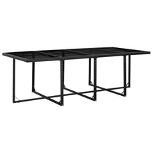 WDGJJFECNMUEHI 13 Piece Outdoor Patio Furniture Set, PE Rattan Dining Table and Chairs with Cushions, All-Weather Black Garden Set for Backyard, Poolside