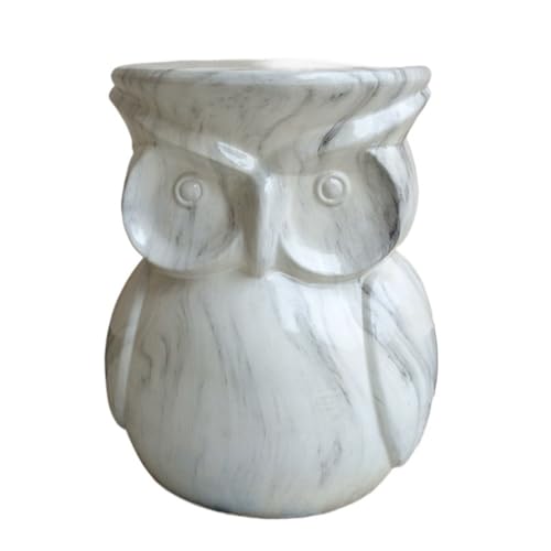 LINKIO Garden Stool Chinese Owl Imitation Marble Ceramic Drum Stool Home Furnishings Porcelain Pier Round Stool Sitting Pier Chair Ottomans