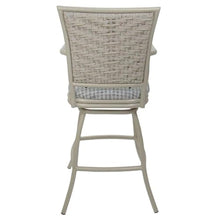Set of 3 Erin - Outdoor Indoor 34" Swivel Bar Stool - Coco Taupe on Beige