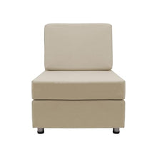 FDP Outdoor Modular Club Chair Featuring Sunbrella Fabric - Weather-Resistant, Fade-Resistant, Assembled Patio Furniture with Cover Included for Backyard, Poolside Seating - Spectrum Sand