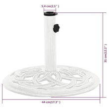 JHNKOJ Home & Garden,Umbrella Base White 44X44X31 Cm Cast Iron