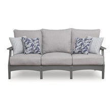 Signature Design by Ashley Lone View Bay Patio Sofa with Cushion, Gray
