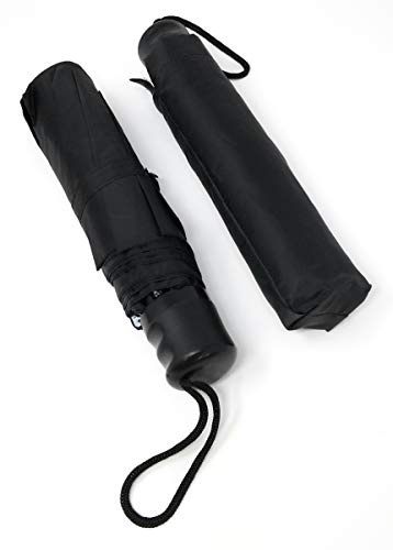 Beauty and Beyond Mini Compact Foldable Umbrella Black