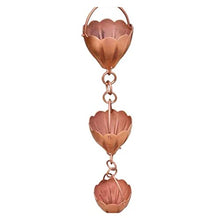 LZPHGB Rain Chain, Copper Rain Chain for Downspouts Round Fluted Cup Style for Gutters for Heavy Eaves Villas Japanese for Exterior Gutters,Grijs
