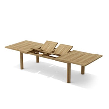 Rectangular Double Extension Dining Table by The Charming Bench Company
