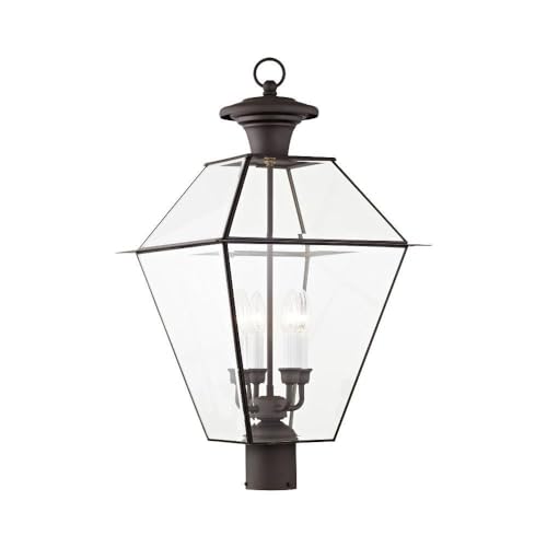 Livex Westover 4-Light Outdoor Post Head Bronze