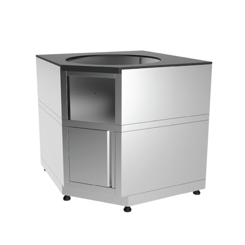 GRILLA Outdoor Kitchen Grill Cabinet for Kong with Built-In Storage, Stainless Steel Construction, For Outdoor Grilling, Cooking, and BBQ