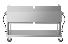 60 in. 8-Burner Commercial Outdoor Propane Gas Grill with Two 30 in. Griddles in Stainless-Steel, ETL Listed (CGKIT6-G30G30)