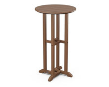 POLYWOOD RBT124TE Traditional 24" Round Bar Table, Teak