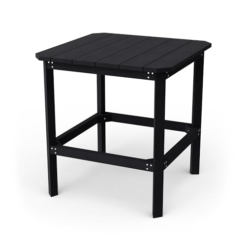 Wildridge Classic 36" High Counter Table, Black - Outdoor Weather Resistant Recycled Plastic Furniture for Patio