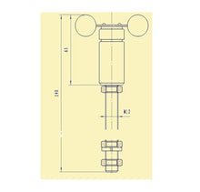 Aoleaby Micro Wind Sensor, Duct-Type Speed Transmitter Compact Anemometer(PFSD)