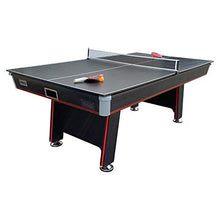 PUCK Atlas 7-Foot Air Hockey Table with Table Tennis Top White