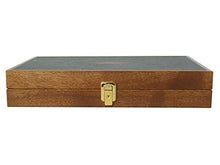 Zaza & Sacci Wood Backgammon Board Game Set Medium Brown/Black 16 Inch