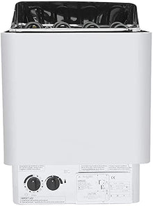 Wlikoci Sauna Heater, 4.5/6/8 / 9kW steam Stove for Sauna, Stainless Steel Accessory with Internal Control, Bath Heating (56,5x40,5x28.5 cm) (9KW)