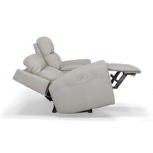 Flexsteel Power Reclining Loveseat with Console, Power Headrests & Lumbar