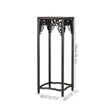 WOAITIANTIAN Vase Stand Openwork Carving Chinese Style Redwood Bonsai Base, Indoor Household Ornament Display Stand